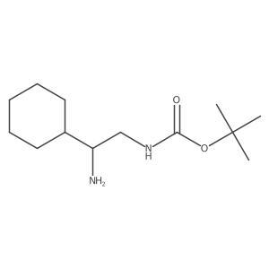 Tert-butyl N-[(2S)-2-amino-2-cyclohexylethyl]carbamate Structure