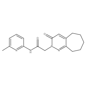 N-(6-methylpyridin-2-yl)-2-(3-oxo-3,5,6,7,8,9-hexahydro-2H-cyclohepta[c]pyridazin-2-yl)acetamide Structure