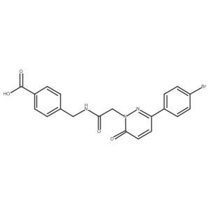 4-[({[3-(4-bromophenyl)-6-oxopyridazin-1(6H)-yl]acetyl}amino)methyl]benzoic acid结构式