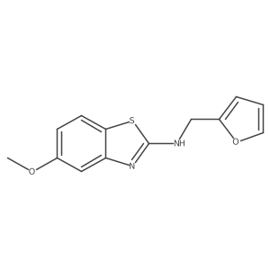 N-(furan-2-ylmethyl)-5-methoxybenzo[d]thiazol-2-amine结构式