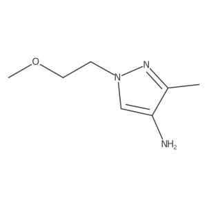 1-(2-methoxyethyl)-3-methyl-1H-pyrazol-4-amine结构式
