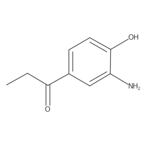 1-(3-Amino-4-hydroxyphenyl)propan-1-one结构式