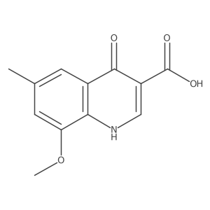 4-Hydroxy-8-methoxy-6-methylquinoline-3-carboxylic acid Structure