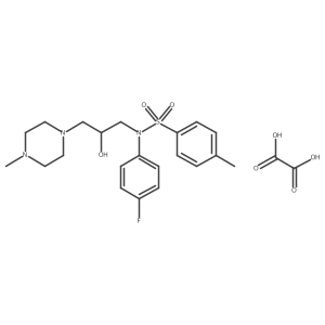 N-(4-fluorophenyl)-N-(2-hydroxy-3-(4-methylpiperazin-1-yl)propyl)-4-methylbenzenesulfonamide oxalate Structure