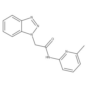 2-(1H-1,2,3-benzotriazol-1-yl)-N-(6-methylpyridin-2-yl)acetamide Structure