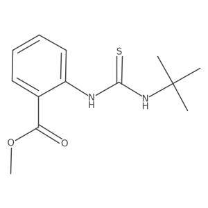 Methyl 2-[(tert-butylcarbamothioyl)amino]benzoate Structure