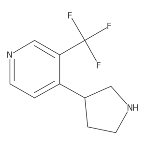 4-(Pyrrolidin-3-yl)-3-(trifluoromethyl)pyridine Structure