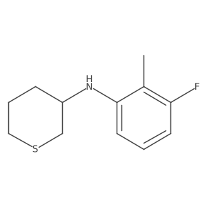 N-(3-fluoro-2-methylphenyl)thian-3-amine结构式