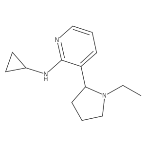 N-Cyclopropyl-3-(1-ethylpyrrolidin-2-yl)pyridin-2-amine Structure