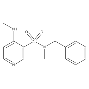 N-benzyl-N-methyl-4-(methylamino)pyridine-3-sulfonamide Structure