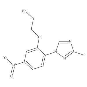 1-(2-(2-bromoethoxy)-4-nitrophenyl)-3-methyl-1H-1,2,4-triazole Structure