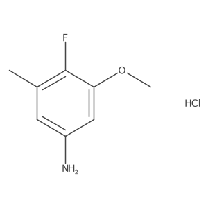 4-Fluoro-3-methoxy-5-methylaniline hydrochloride Structure