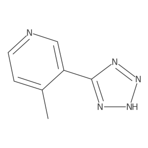 4-methyl-3-(2H-tetrazol-5-yl)pyridine结构式