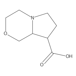 Hexahydro-1H-pyrrolo[2,1-c][1,4]oxazine-8-carboxylic acid结构式