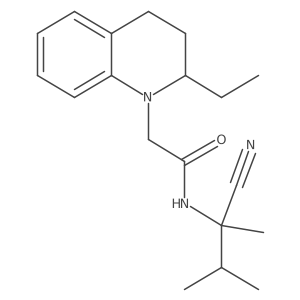 N-(1-cyano-1,2-dimethylpropyl)-2-(2-ethyl-1,2,3,4-tetrahydroquinolin-1-yl)acetamide Structure