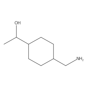 (+)-trans-1-(4-Aminomethyl-cyclohexyl)-ethanol Structure