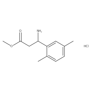 Methyl (S)-3-amino-3-(2,5-dimethylphenyl)propanoate hydrochloride Structure