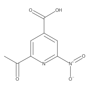 2-Acetyl-6-nitroisonicotinic acid Structure