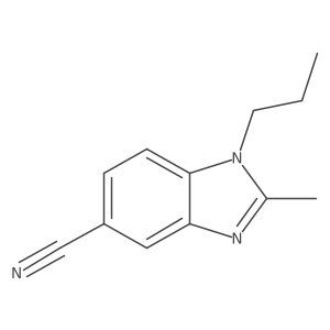 2-Methyl-1-propyl-1,3-benzodiazole-5-carbonitrile结构式