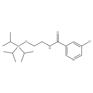 5-Chloro-N-[2-[[tris(1-methylethyl)silyl]oxy]ethyl]-3-pyridinecarboxamide结构式