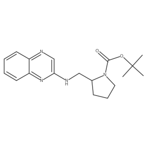tert-Butyl 2-((quinoxalin-2-ylamino)methyl)pyrrolidine-1-carboxylate Structure