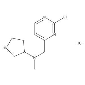 (2-Chloropyrimidin-4-ylmethyl)methyl-(S)-pyrrolidin-3-ylamine hydrochloride结构式