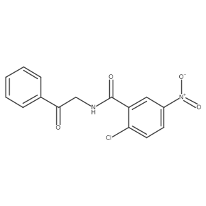 2-Chloro-5-nitro-N-(2-oxo-2-phenylethyl)benzamide Structure