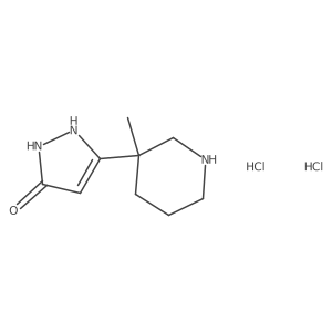 3-(3-Methylpiperidin-3-yl)-1H-pyrazol-5-ol dihydrochloride Structure