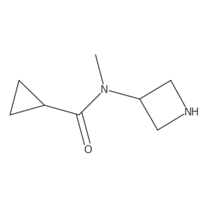 N-(azetidin-3-yl)-N-methyl-cyclopropanecarboxamide结构式