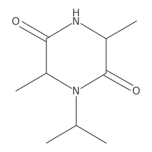 1-Isopropyl-3,6-dimethylpiperazine-2,5-dione结构式