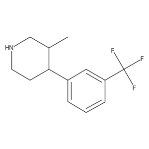 3-Methyl-4-[3-(trifluoromethyl)phenyl]piperidine Structure