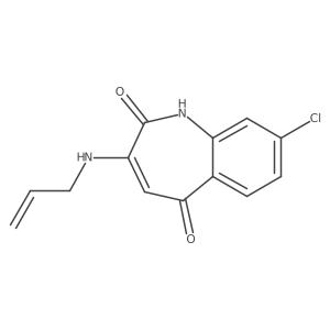 8-Chloro-3-(2-propen-1-ylamino)-1H-1-benzazepine-2,5-dione结构式