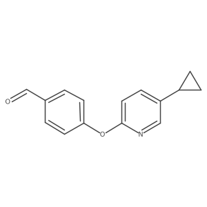 4-[(5-Cyclopropyl-2-pyridinyl)oxy]benzaldehyde Structure