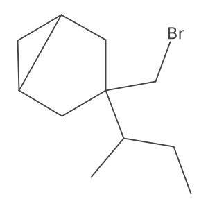 3-(Bromomethyl)-3-(butan-2-yl)bicyclo[3.1.0]hexane结构式