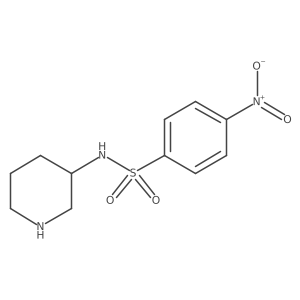 4-Nitro-N-(piperidin-3-YL)benzene-1-sulfonamide Structure