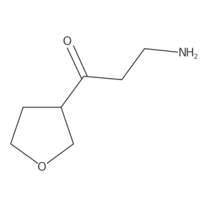 3-Amino-1-(oxolan-3-yl)propan-1-one Structure