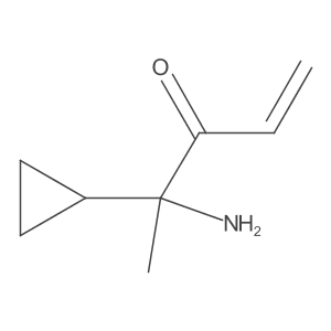 4-Amino-4-cyclopropylpent-1-en-3-one结构式