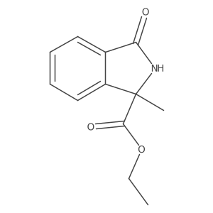 Ethyl 1-methyl-3-oxoisoindoline-1-carboxylate Structure