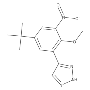 5-(5-Tert-butyl-2-methoxy-3-nitrophenyl)-1h-1,2,3-triazole结构式