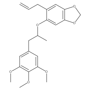 5-[(1S)-1-Methyl-2-(3,4,5-trimethoxyphenyl)ethoxy]-6-(2-propen-1-yl)-1,3-benzodioxole Structure