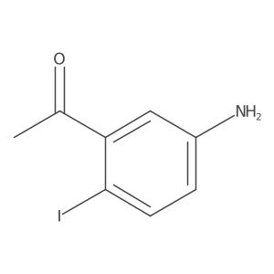 Ethanone, 1-(5-amino-2-iodophenyl)- Structure