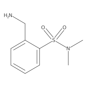 2-(aminomethyl)-N,N-dimethylbenzene-1-sulfonamide结构式