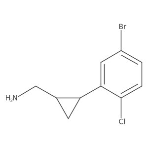 [2-(5-Bromo-2-chlorophenyl)cyclopropyl]methanamine Structure