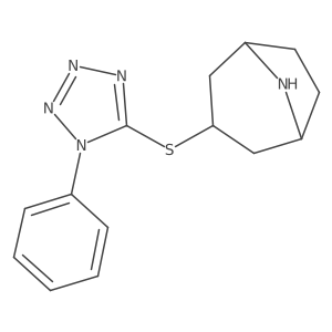 3-(1-phenyltetrazol-5-yl)sulfanyl-8-azabicyclo[3.2.1]octane Structure