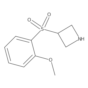 3-(2-methoxyphenyl)sulfonylazetidine结构式