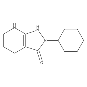 2-Cyclohexyl-4,5,6,7-tetrahydro-2H-pyrazolo[3,4-b]pyridin-3-ol Structure