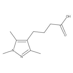 4-(1,3,5-trimethyl-1H-pyrazol-4-yl)butanoic acid结构式