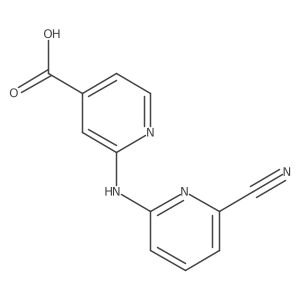 2-((6-Cyanopyridin-2-yl)amino)isonicotinic acid Structure