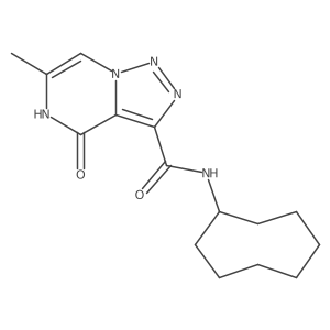 N-cyclooctyl-6-methyl-4-oxo-4,5-dihydro[1,2,3]triazolo[1,5-a]pyrazine-3-carboxamide Structure
