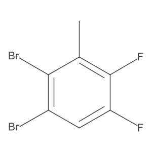 2,3-Dibromo-5,6-difluorotoluene Structure